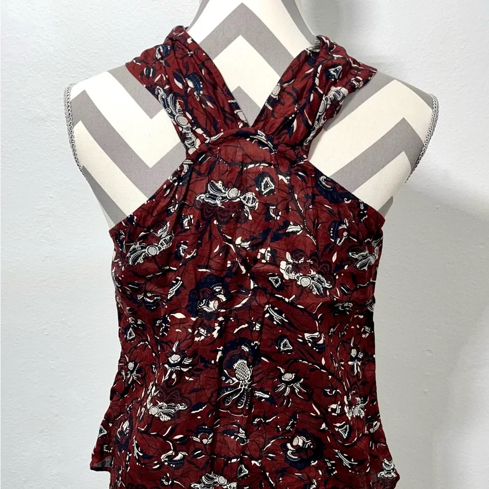 Isabel Marant Red Floral Blouse - Picture 4 of 8